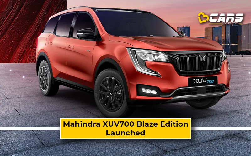 Mahindra XUV700 Blaze Edition Launched – Prices Start At Rs. 24.24 Lakh