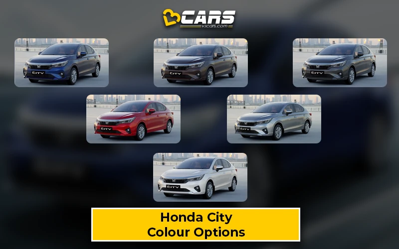 Honda City — All Exterior Colour Options (Variant-wise)