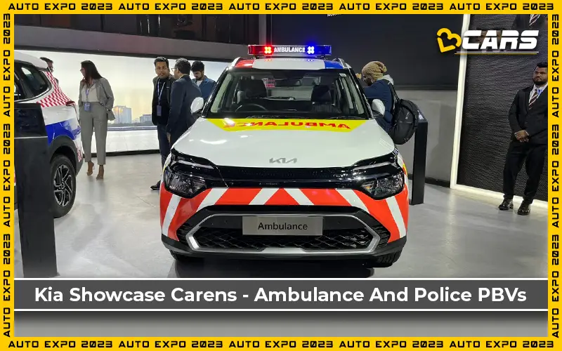 Kia Carens Ambulance And Police Cars