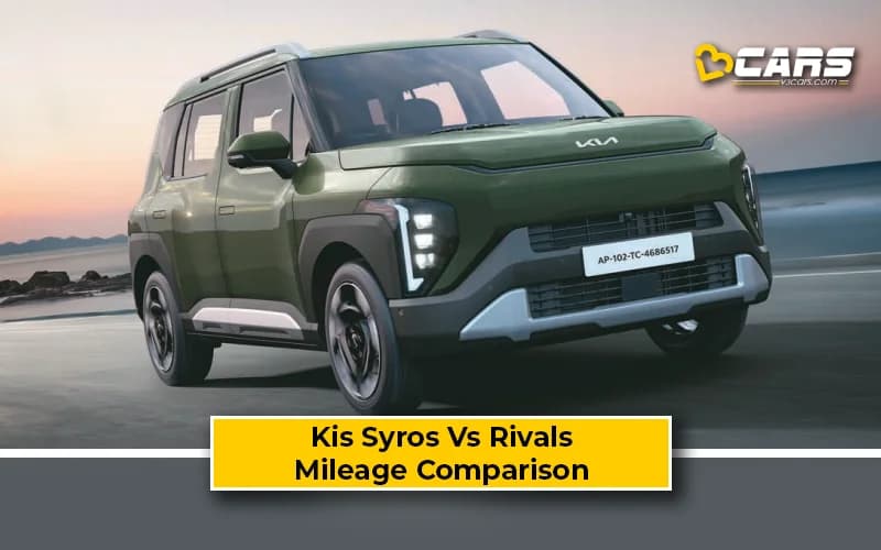 2025 Kia Syros Mileage Compared With Rivals