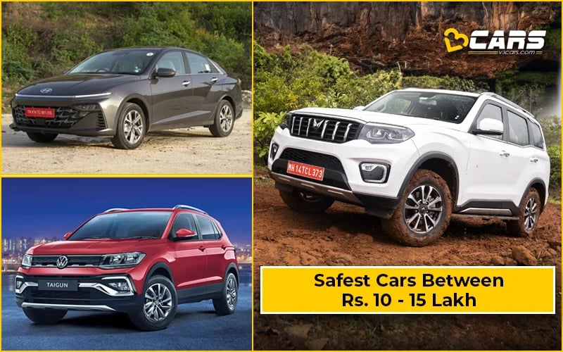 Top 8 Safest Cars Under Rs. 10.0 - 15.0 Lakh