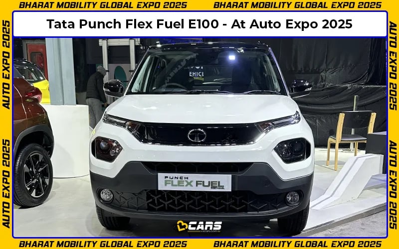 Mobility Expo 2025: Tata Punch Flex Fuel E100 Showcased