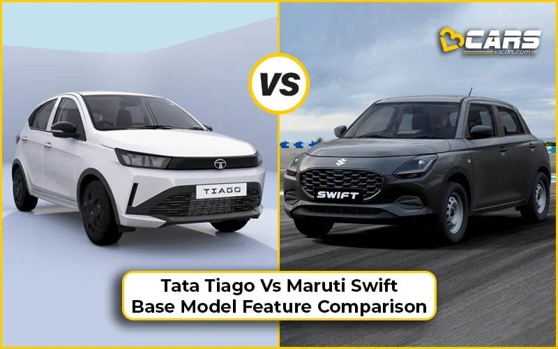 2026 Tata Tiago Vs Maruti Swift: Base Model Feature Comparison