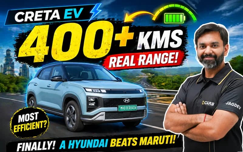 Finally! A Hyundai Is More Efficient Than A Maruti | Hyundai Creta EV LR Range Test⚡