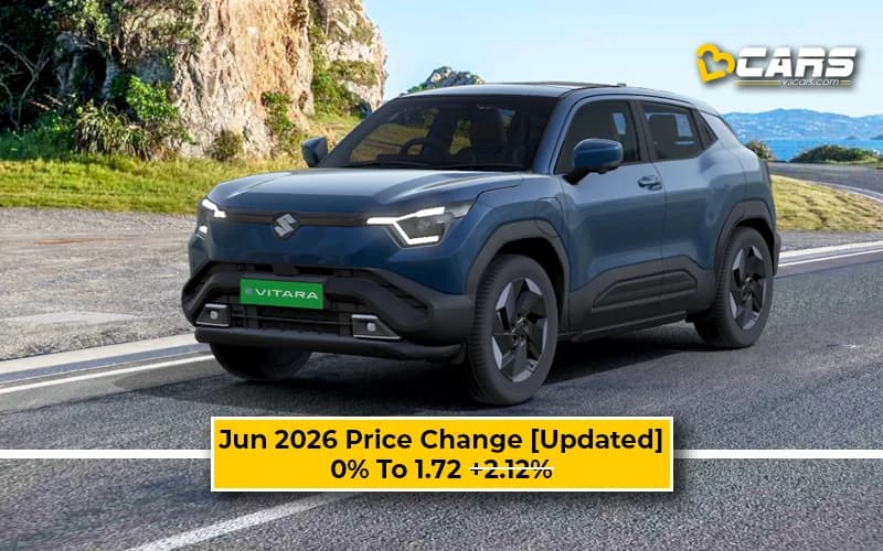 Maruti Suzuki EVitara 2026 Jun Price Change — Hiked Up To 30k