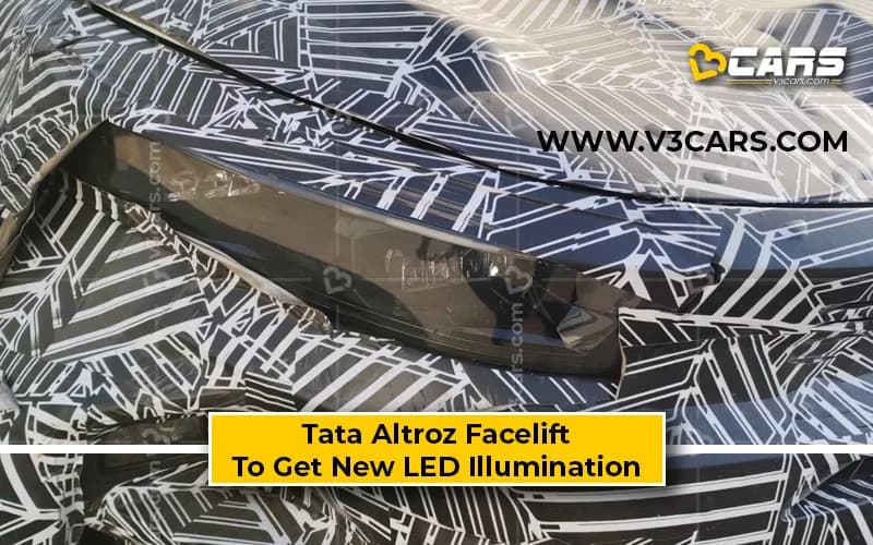 Tata Altroz Facelift Spied With New LED Headlamps And Fog Lamps
