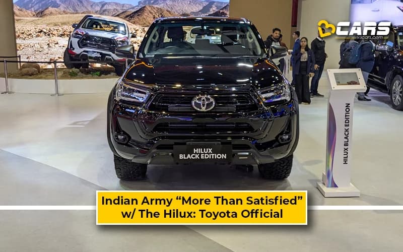Toyota Official: Hilux 4WD Impressed Indian Army