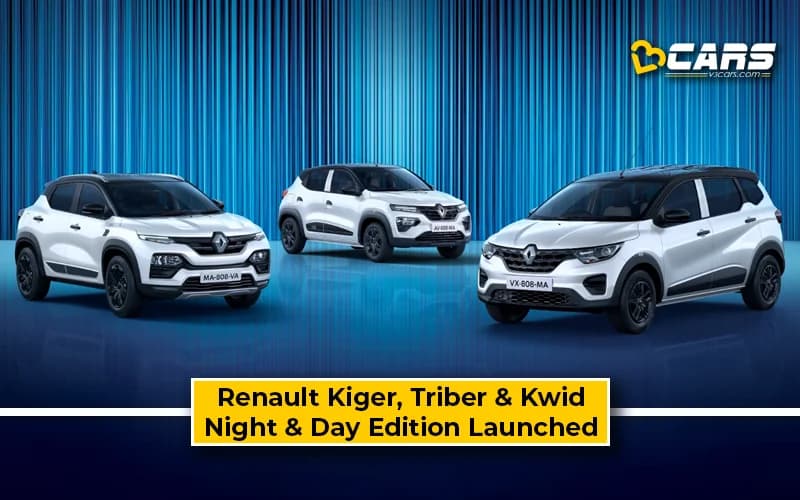 Renault Kiger, Triber, Kwid Night & Day Launched