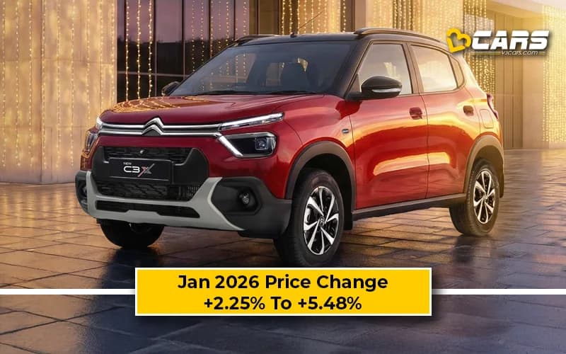 First Spot: Citroen C3/C3X 2026 Jan Price Change — Hiked Up To 41k