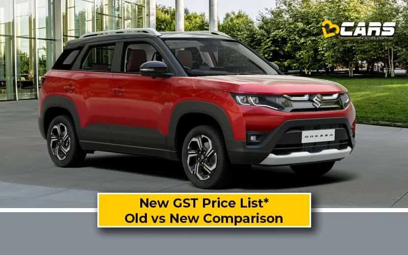 Maruti Brezza — New GST Rate List