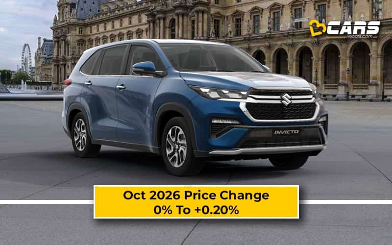 Maruti Suzuki Invicto 2026 Oct Price Change - Hiked Up To 5k