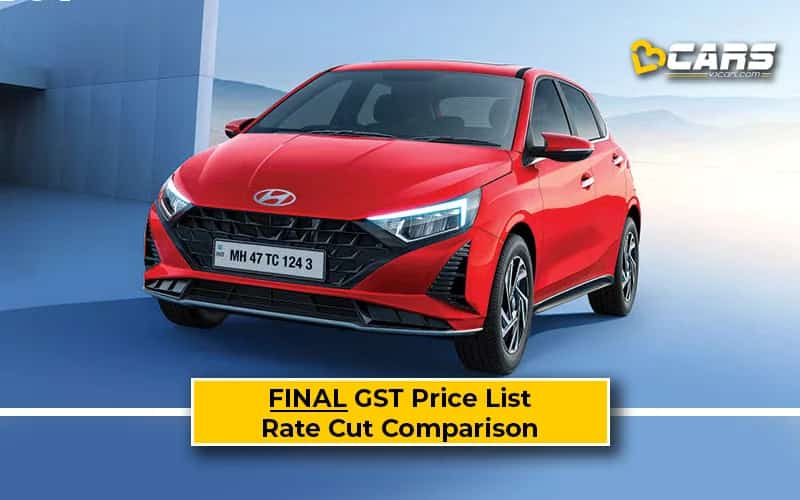 Final Hyundai i20 & N Line Price List After GST Rate Cut (Confirmed)