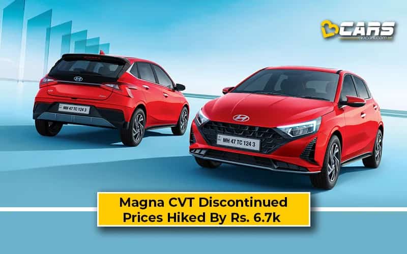 Hyundai i20 Magna CVT Discontinued, Prices Hiked Up To Rs. 6.7k