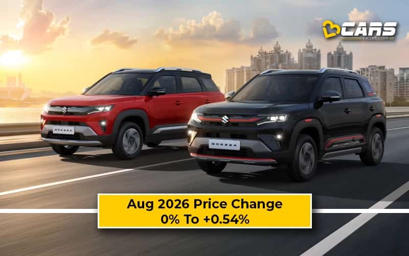 Maruti Suzuki Brezza 2026 Aug Price Change — Hiked Up To 5k