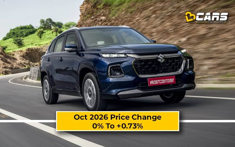 Maruti Suzuki Grand Vitara 2026 Oct Price Change - Hiked Up To 10k