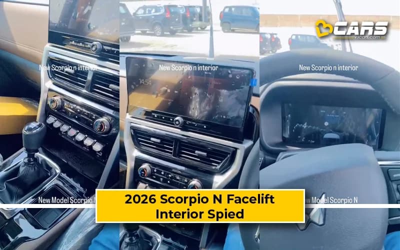 Mahindra Scorpio N Facelift Interior Spied; New Features Revealed
