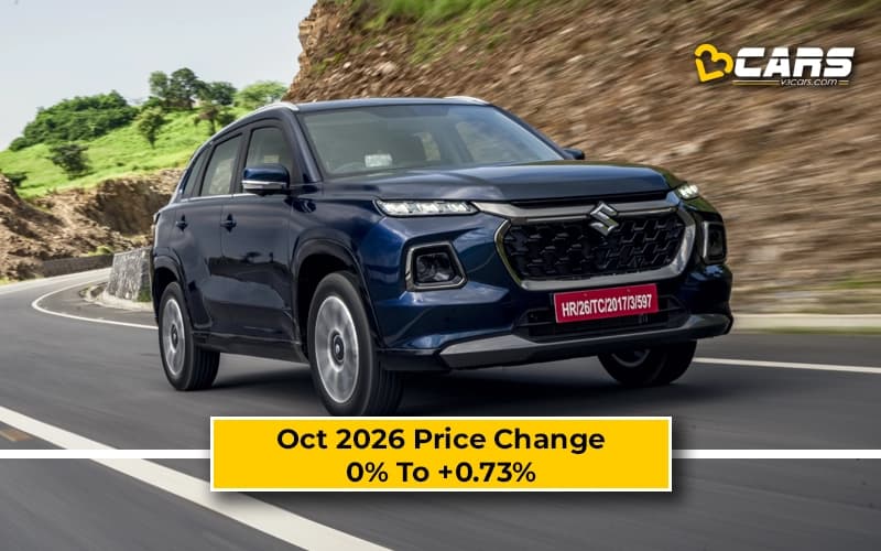 Maruti Suzuki Grand Vitara 2026 Oct Price Change - Hiked Up To 10k