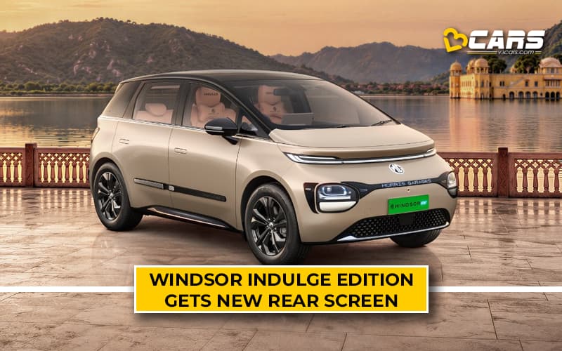 MG Windsor Indulge Edition Gets Rear Entertainment Screen