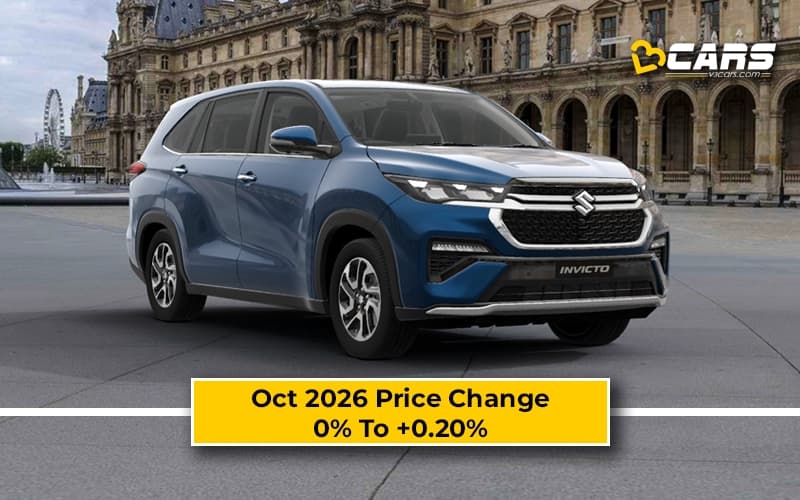 Maruti Suzuki Invicto 2026 Oct Price Change - Hiked Up To 5k