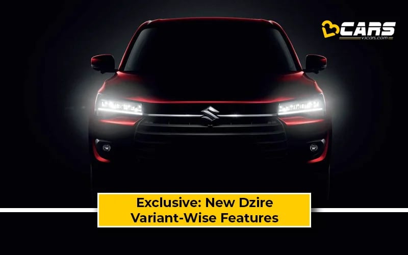 New Maruti Dzire 2024 Variant-Wise Features
