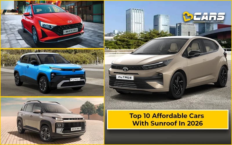Top Affordable Cars With Sunroof Under Rs. 10.0 Lakh