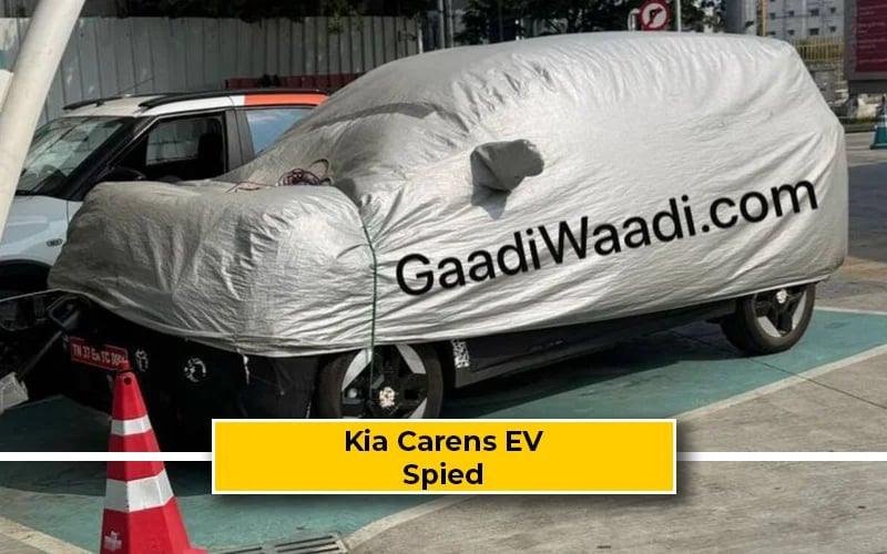 Kia Carens EV Spotted Testing With ADAS Module