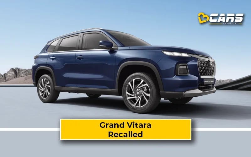 Maruti Suzuki Issue Largest-Ever Recall For Grand Vitara SUV