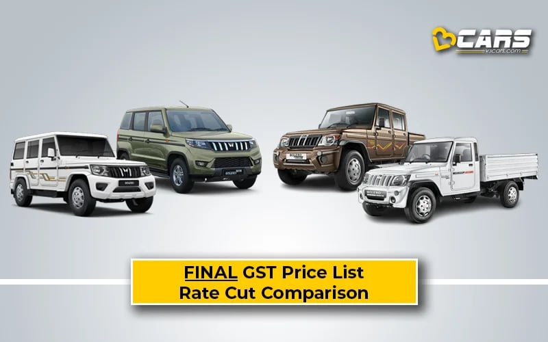 Final Mahindra Bolero, Neo, Pickup, Camper Price After GST Rate Cut