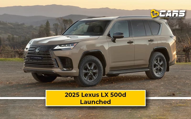 2025 Lexus LX 500d Launched At Rs. 3 Crore; Bookings Open