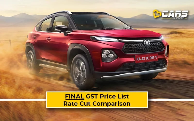 Final Toyota Taisor Price List After GST Rate Cut (Confirmed)