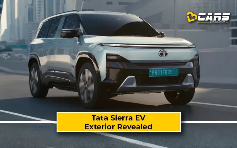 Tata Sierra EV Exterior Fully Revealed Ahead Of June 30 Launch