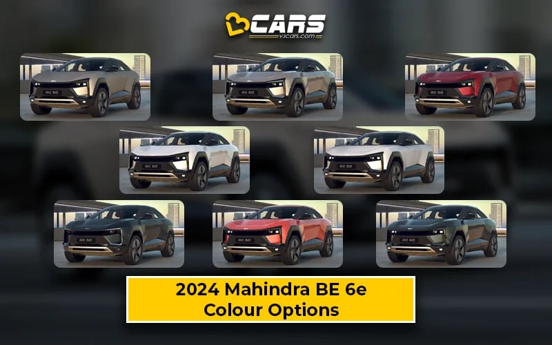 2025 Mahindra BE 6e Variant-wise Colour Options