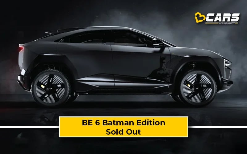 Mahindra BE 6 Batman Edition Sold Out Within Minutes