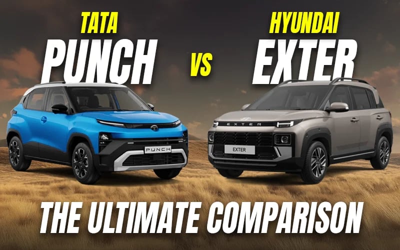 Tata Punch vs Hyundai Exter Sub Rs. 9 Lakh Battle | Which Car Is More Value For Money?