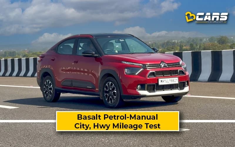 Citroen Basalt Turbo Petrol-MT Actual City, Highway Mileage Test