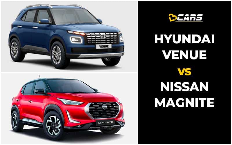 Hyundai Venue vs Nissan Magnite