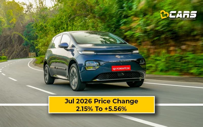 MG Windsor EV 2026 Jul Price Change — Hiked Up To 75k