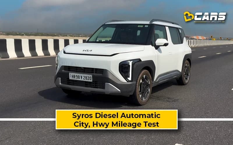 Kia Syros Turbo Diesel-AT Actual City, Highway Mileage Test