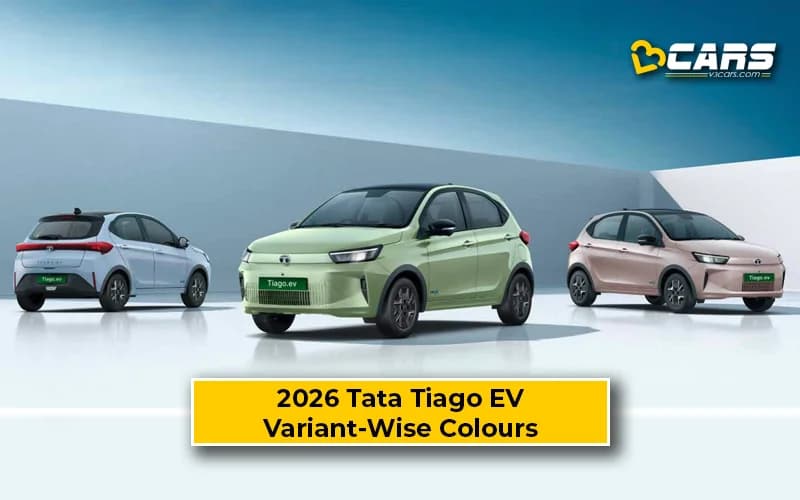 2026 Tata Tiago EV Variant-Wise Colour Options