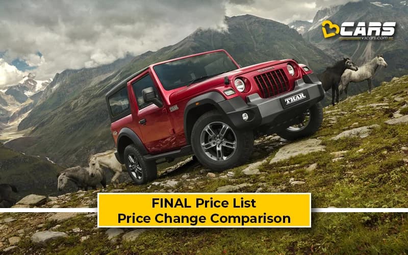 Mahindra Thar 2026 Jul Price Change — Thar & Roxx
