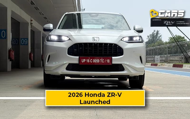 Honda ZR-V e:HEV Launched At Rs. 48 Lakh – Price, Features, Specs