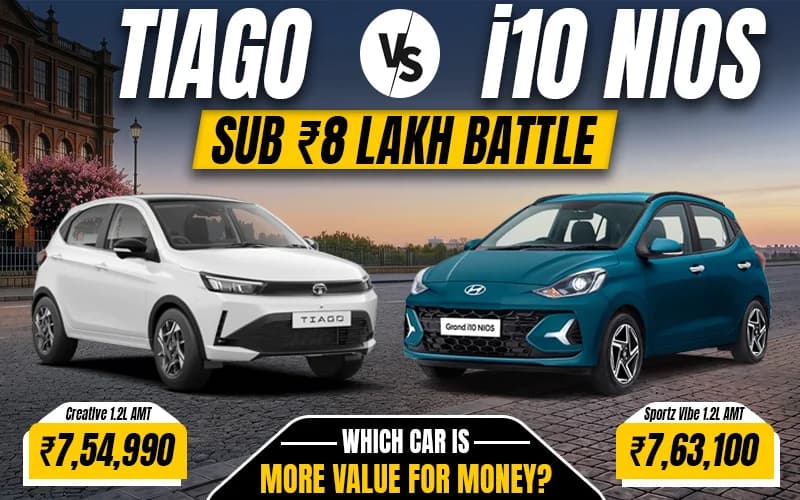 Best Automatic Hatchback Under ₹8 Lakhs? Tiago Vs Grand i10
