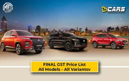 Confirmed MG Cars & SUVs GST Price Cuts — All Models & Variants