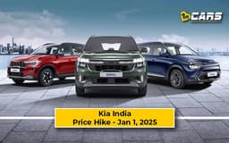 Kia India Price Increase From Jan 1, 2025