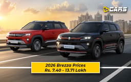 2026 Maruti Brezza Price List - All Variants; Priced From Rs. 7.40 Lakh