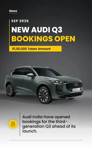 Audi Q3 Bookings Open