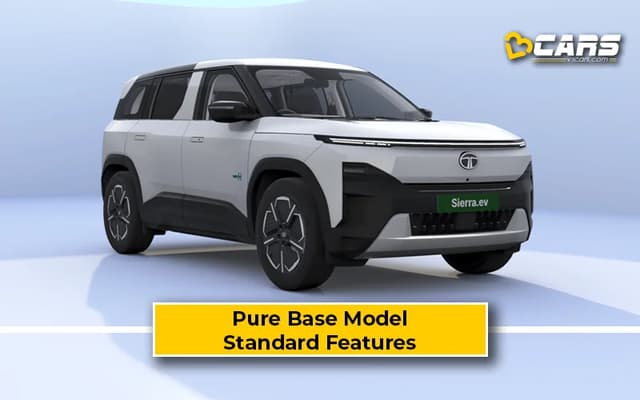 Tata Sierra EV Pure Features (Sierra EV Base Model @ Rs. 18.79 Lakh)