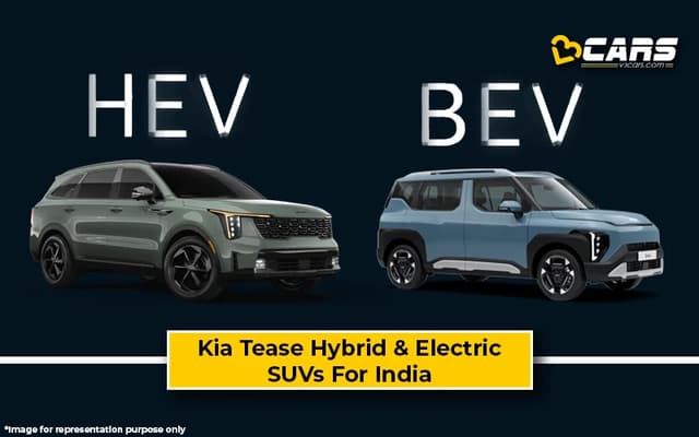 Kia Tease Syros EV & Sorento Hybrid For India Debut