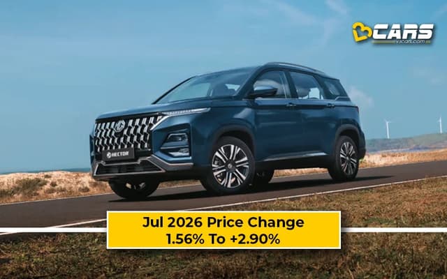 MG Hector Plus 2026 Jul Price Change — Hiked Up To 50.8k