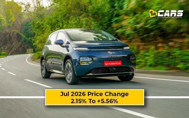 MG Windsor EV 2026 Jul Price Change — Hiked Up To 75k